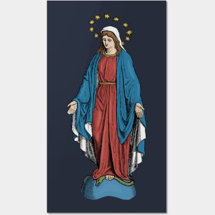 Blessed Virgin Mary Catholic Icon Posters and Art
